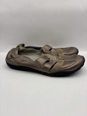 Clarks Haley Stork Slip On Bronze Sandals Women Size 8.5